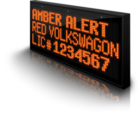 Amber Alert message with VCalmITS